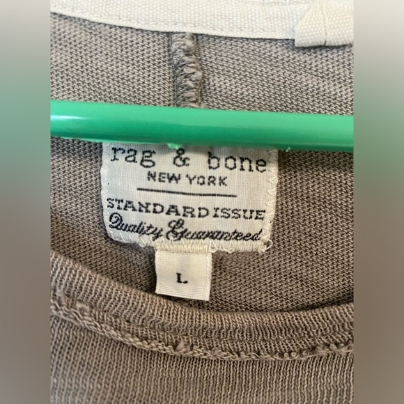 Rag & Bone Mens Classic Fit Short Sleeve T-Shirt Grey Size Large - Picture 4 of 8